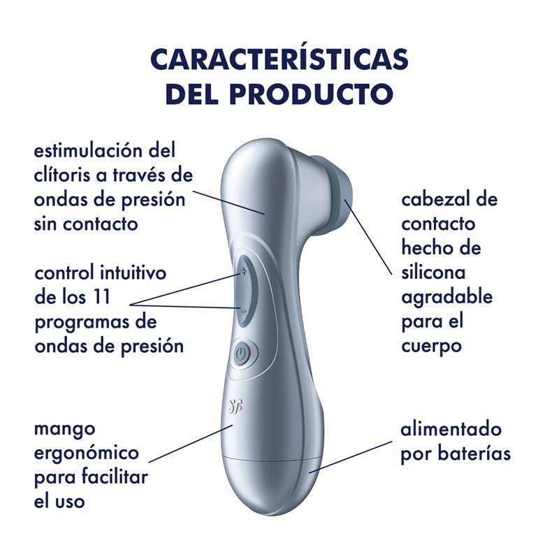SATISFYER Pro 2 Gen 2 Succionador de Clítoris Battery Series Ice Blue