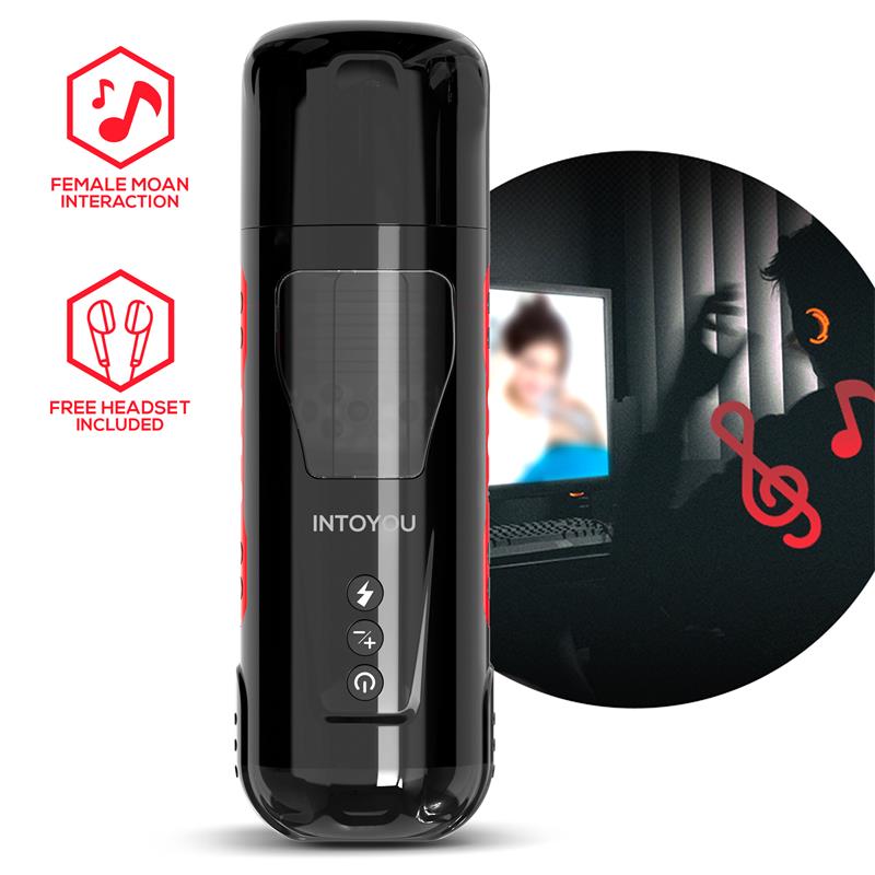 INTOYOU Pyro Masturbador Advanced con Thrusting, Rotación y Gemidos