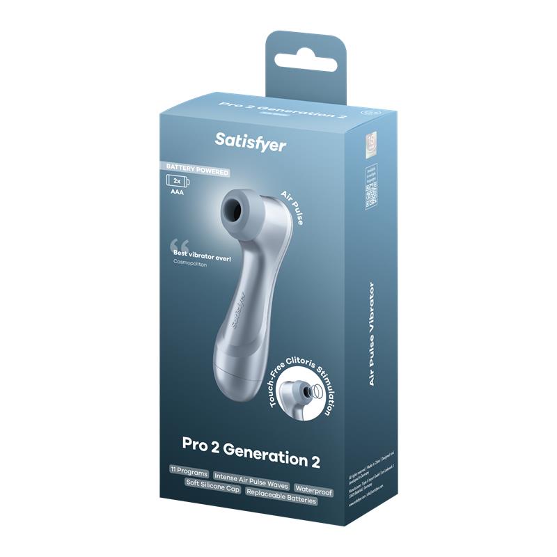 SATISFYER Pro 2 Gen 2 Succionador de Clítoris Battery Series Ice Blue