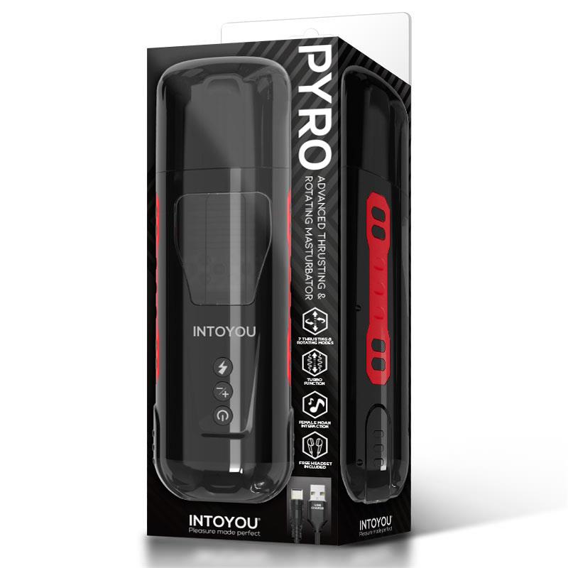 INTOYOU Pyro Masturbador Advanced con Thrusting, Rotación y Gemidos